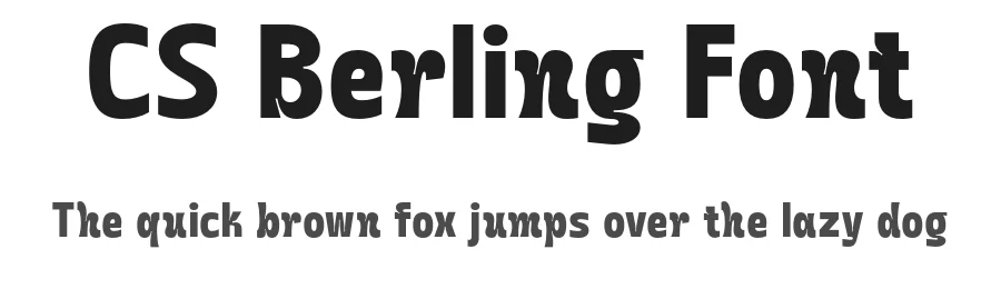CS Berling Font by craftsupplyco — Display Font