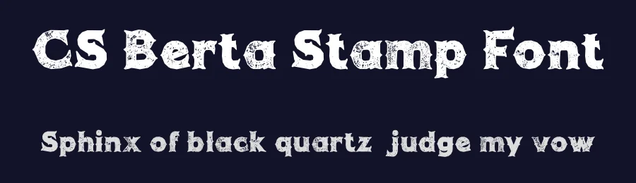 CS Berta Stamp Font by craftsupplyco — Display Font — thumbnail 2