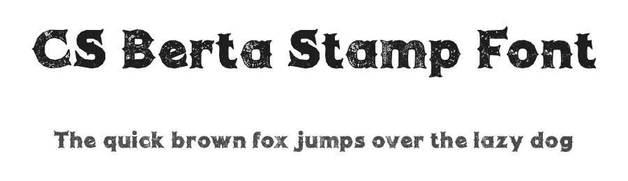 CS Berta Stamp Font by craftsupplyco — Display Font