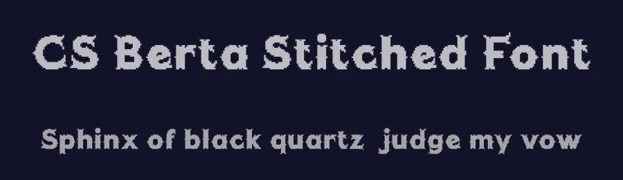 CS Berta Stitched Font by craftsupplyco — Display Font — thumbnail 2