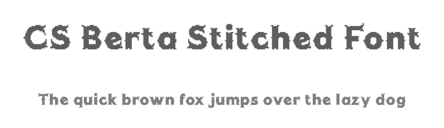CS Berta Stitched Font by craftsupplyco — Display Font