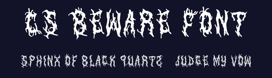 CS Beware Font by craftsupplyco — Display Font — thumbnail 2