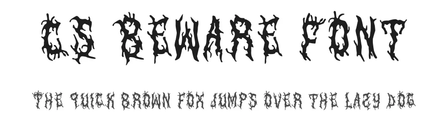CS Beware Font by craftsupplyco — Display Font