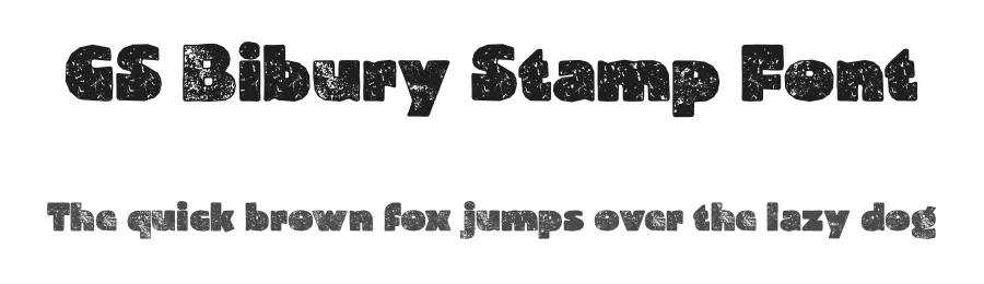 CS Bibury Stamp Font by craftsupplyco — Display Font