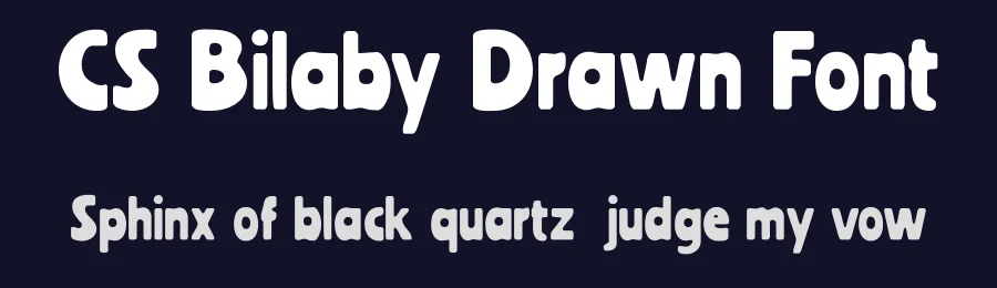 CS Bilaby Drawn Font by craftsupplyco — Display Font — thumbnail 2