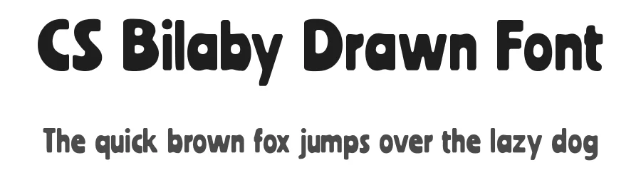 CS Bilaby Drawn Font by craftsupplyco — Display Font