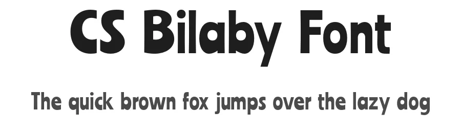 CS Bilaby Font by craftsupplyco — Display Font