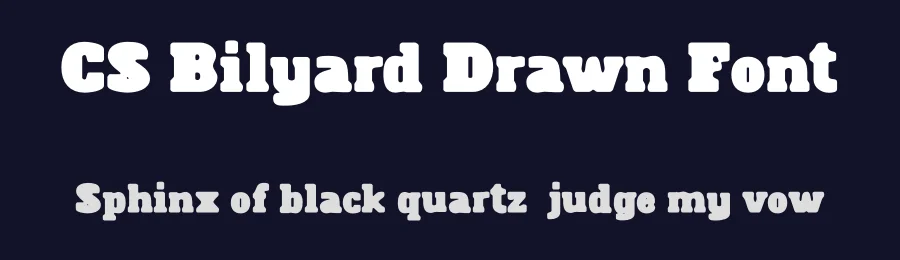 CS Bilyard Drawn Font by craftsupplyco — Slab Serif Font — thumbnail 2
