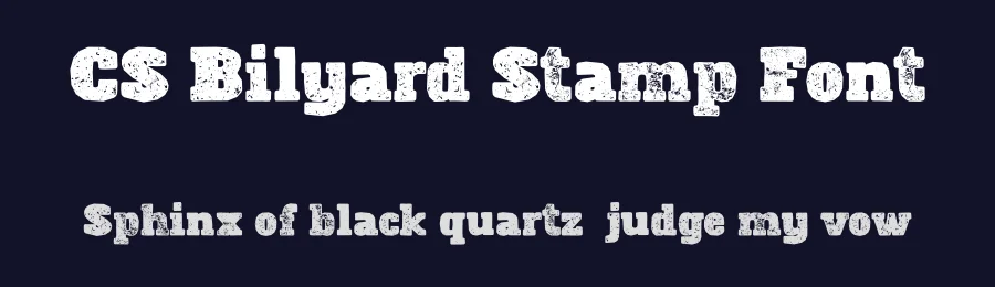 CS Bilyard Stamp Font by craftsupplyco — Slab Serif Font — thumbnail 2