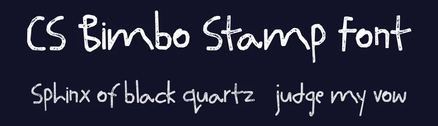CS Bimbo Stamp Font by craftsupplyco — Display Font — thumbnail 2