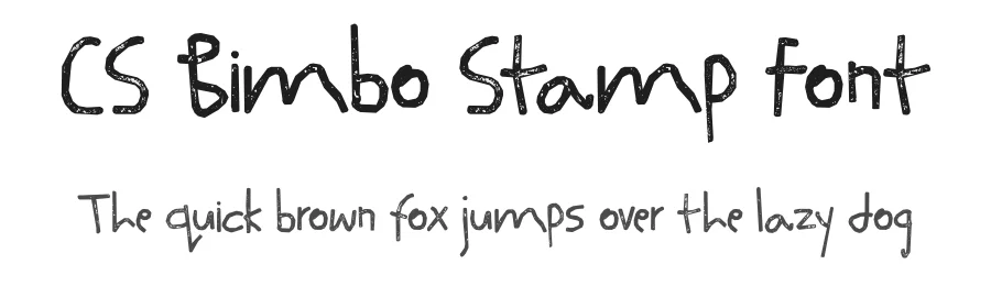CS Bimbo Stamp Font by craftsupplyco — Display Font