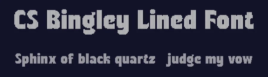 CS Bingley Lined Font by craftsupplyco — Display Font — thumbnail 2