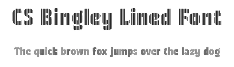 CS Bingley Lined Font by craftsupplyco — Display Font