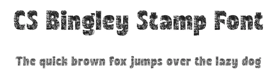 CS Bingley Stamp Font by craftsupplyco β Display Font
