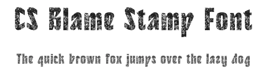 CS Blame Stamp Font by craftsupplyco — Display Font