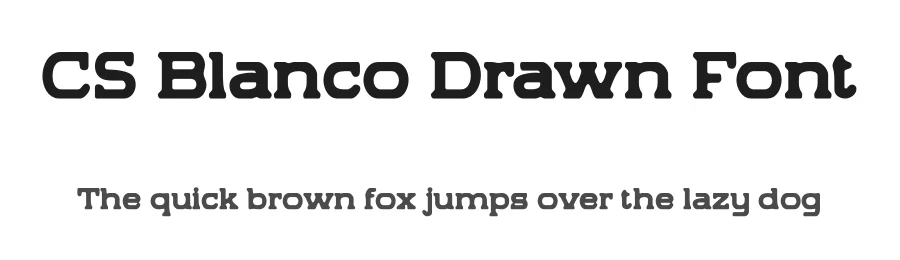 CS Blanco Drawn Font by craftsupplyco — Slab Serif Font