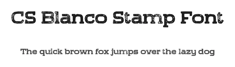 CS Blanco Stamp Font by craftsupplyco — Slab Serif Font