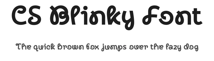 CS Blinky Font by craftsupplyco — Display Font