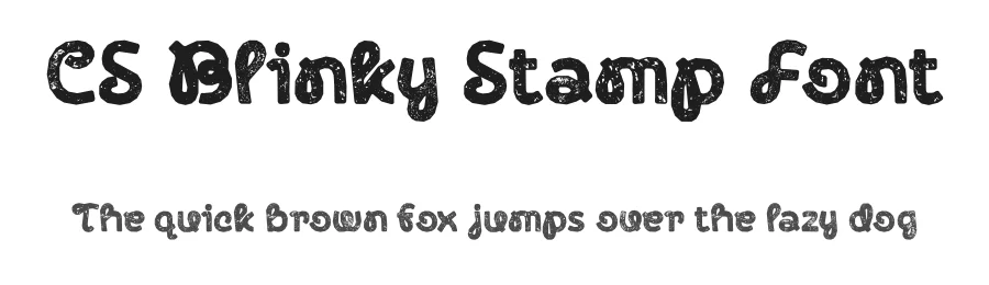CS Blinky Stamp Font by craftsupplyco — Display Font