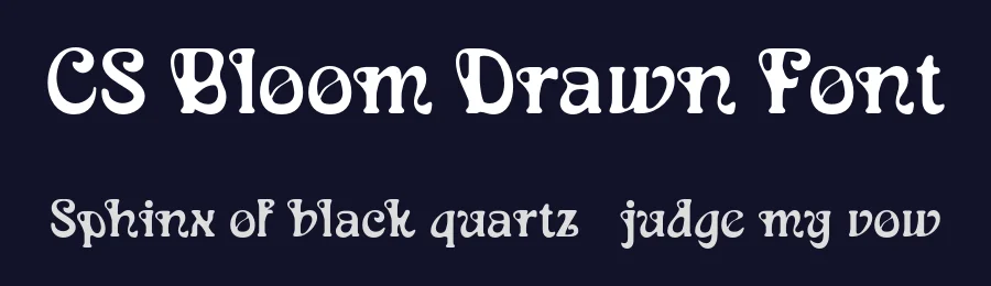 CS Bloom Drawn Font by craftsupplyco — Display Font — thumbnail 2