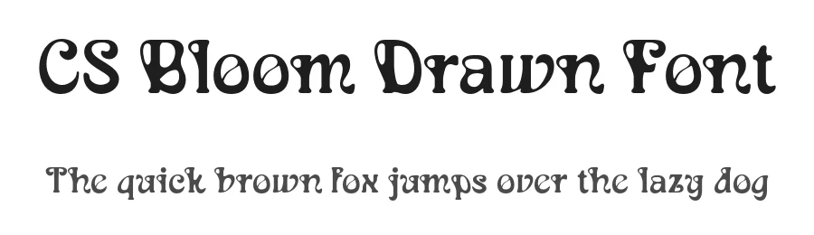 CS Bloom Drawn Font by craftsupplyco — Display Font