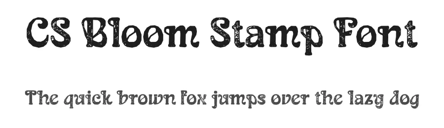 CS Bloom Stamp Font by craftsupplyco — Display Font