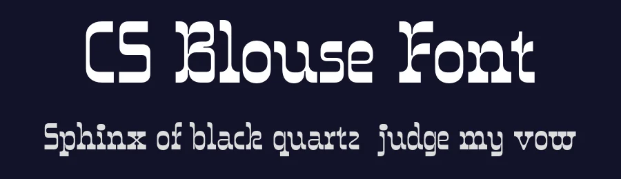 CS Blouse Font by craftsupplyco — Display Font — thumbnail 2