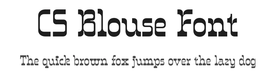 CS Blouse Font by craftsupplyco — Display Font