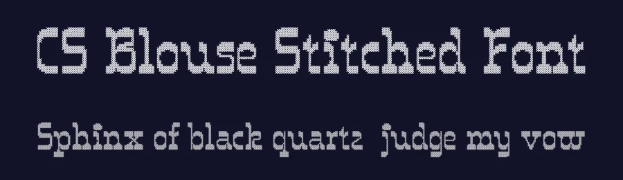 CS Blouse Stitched Font by craftsupplyco — Display Font — thumbnail 2