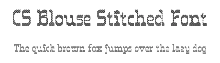 CS Blouse Stitched Font by craftsupplyco — Display Font