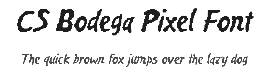 CS Bodega Pixel Font by craftsupplyco — Display Font