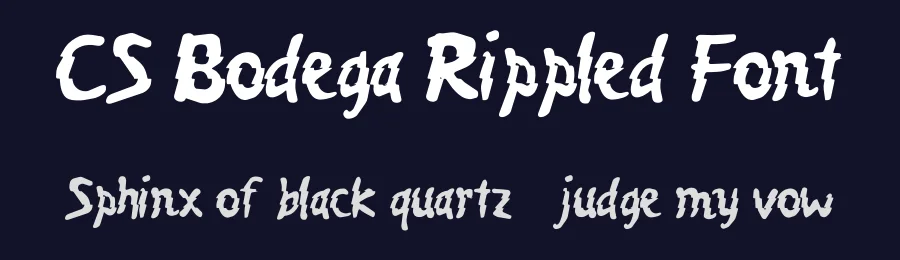 CS Bodega Rippled Font by craftsupplyco — Display Font — thumbnail 2