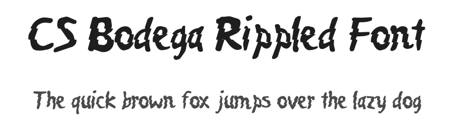 CS Bodega Rippled Font by craftsupplyco — Display Font