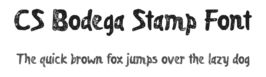 CS Bodega Stamp Font by craftsupplyco — Display Font