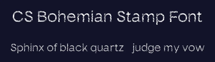 CS Bohemian Stamp Font by craftsupplyco — Display Font — thumbnail 2