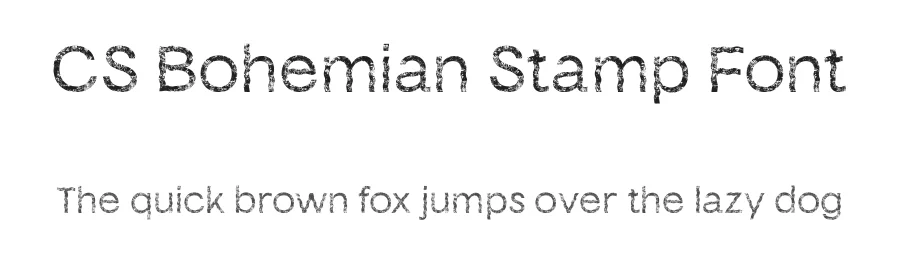 CS Bohemian Stamp Font by craftsupplyco — Display Font