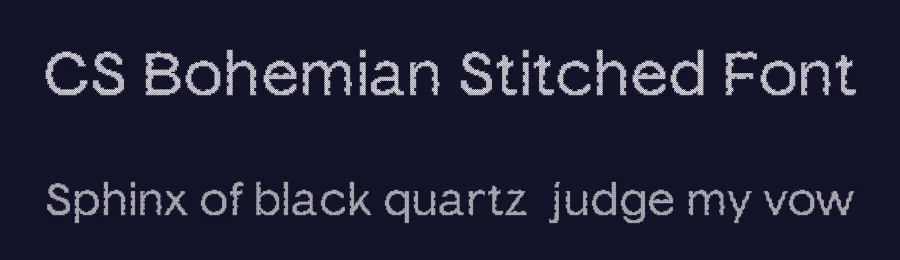 CS Bohemian Stitched Font by craftsupplyco — Display Font — thumbnail 2