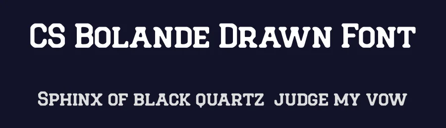 CS Bolande Drawn Font by craftsupplyco — Slab Serif Font — thumbnail 2