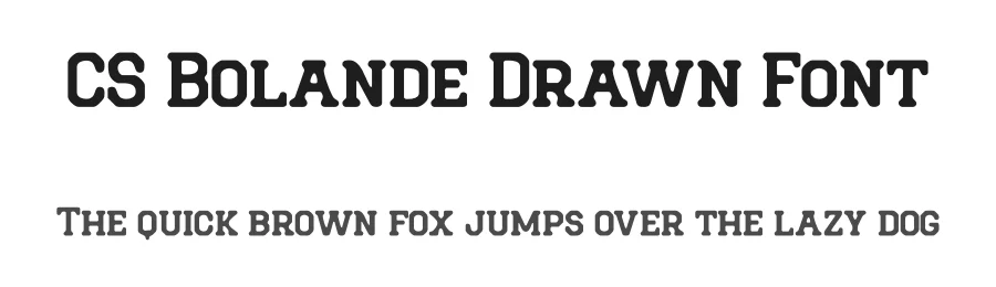 CS Bolande Drawn Font by craftsupplyco — Slab Serif Font