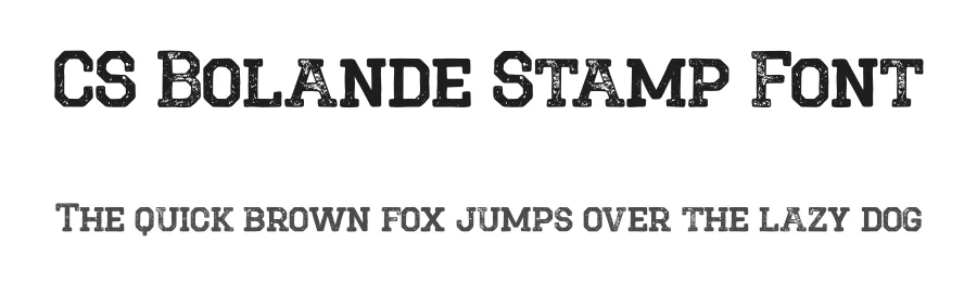 CS Bolande Stamp Font by craftsupplyco — Slab Serif Font