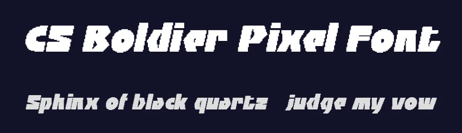 CS Boldier Pixel Font by craftsupplyco — Display Font — thumbnail 2