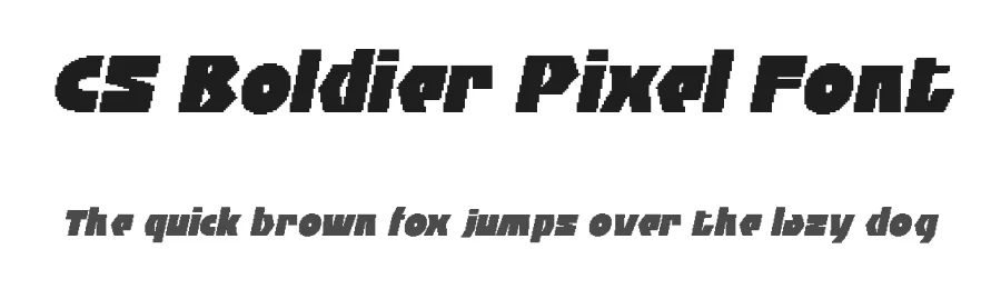 CS Boldier Pixel Font by craftsupplyco — Display Font