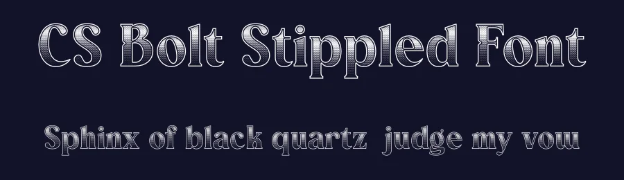 CS Bolt Stippled Font by craftsupplyco — Display Font — thumbnail 2