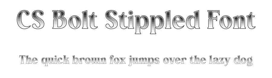CS Bolt Stippled Font by craftsupplyco — Display Font