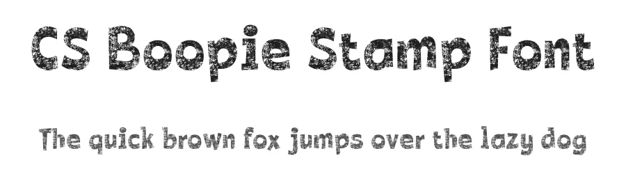 CS Boopie Stamp Font by craftsupplyco — Display Font