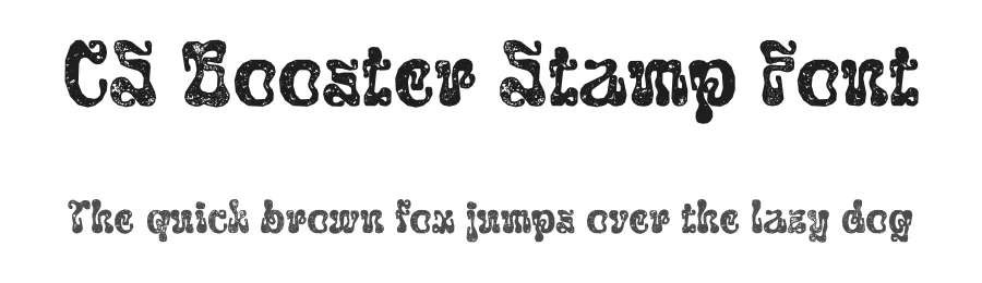 CS Booster Stamp Font by craftsupplyco — Display Font