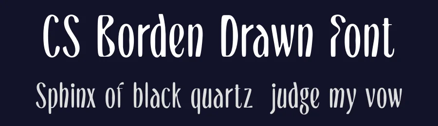 CS Borden Drawn Font by craftsupplyco — Sans Serif Font — thumbnail 2