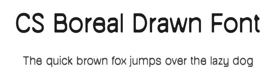 CS Boreal Drawn Font by craftsupplyco β Sans Serif Font