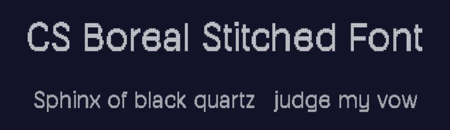 CS Boreal Stitched Font by craftsupplyco — Display Font — thumbnail 2