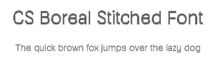 CS Boreal Stitched Font by craftsupplyco — Display Font